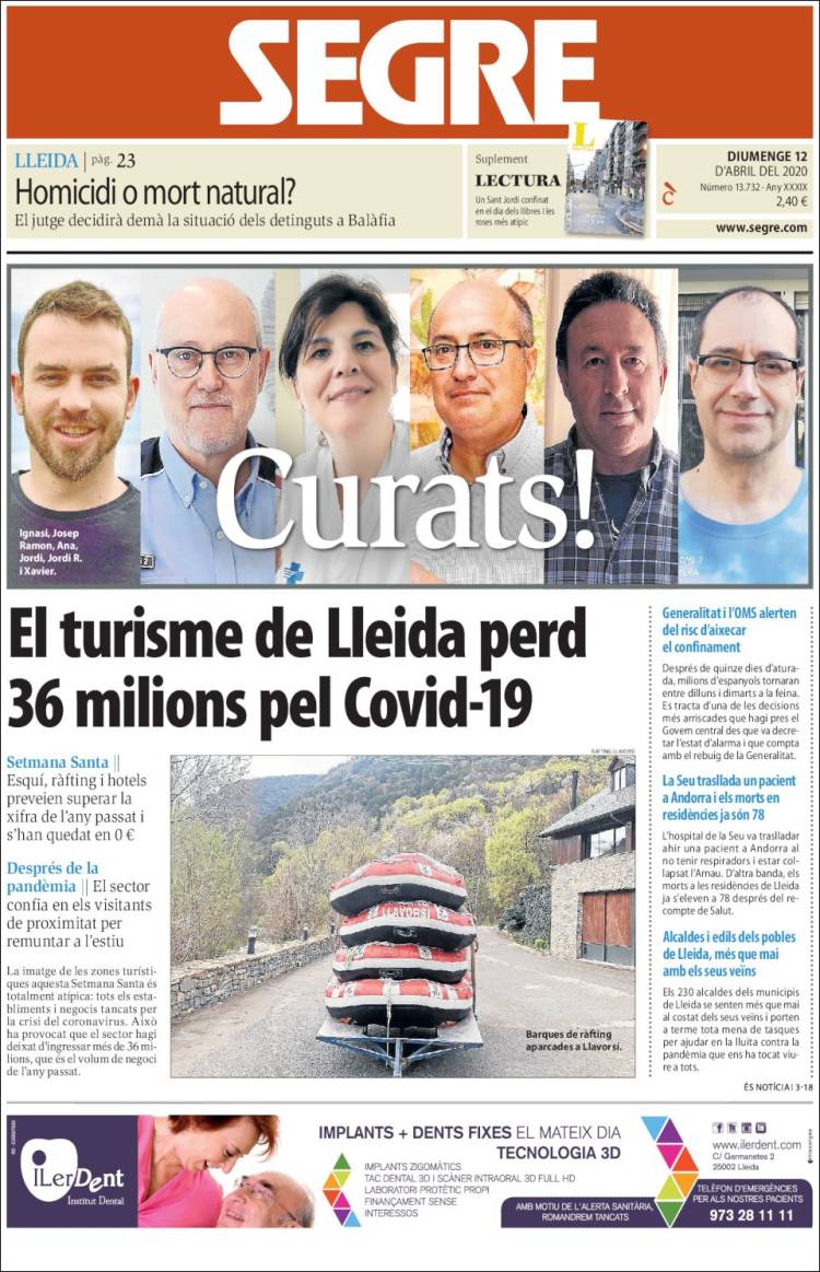 Portada de Segre (Spain)