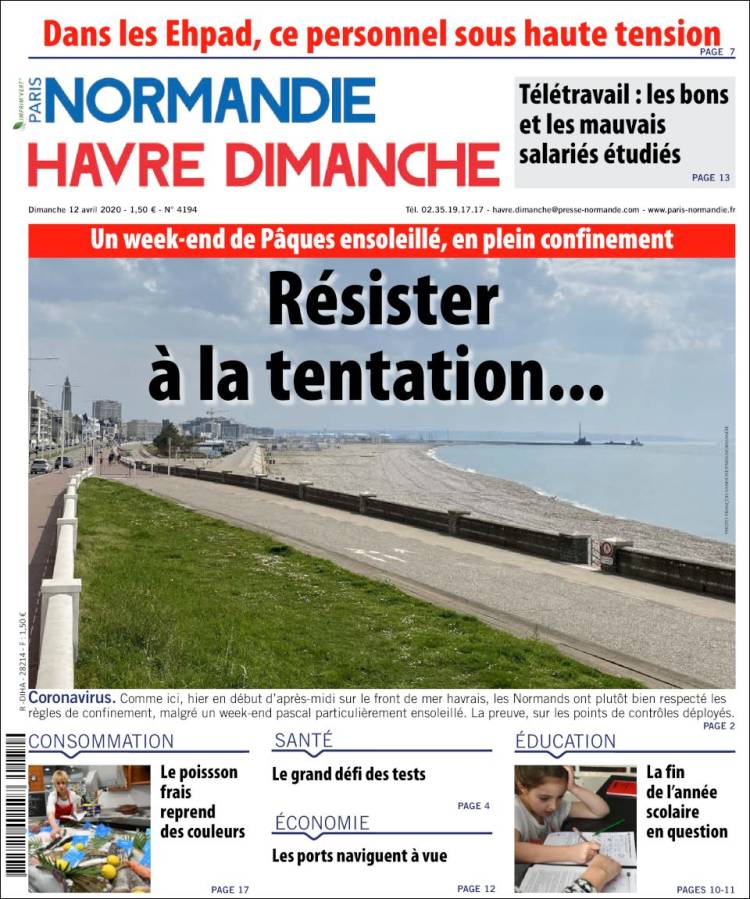 Portada de Le Havre Libre (Francia)