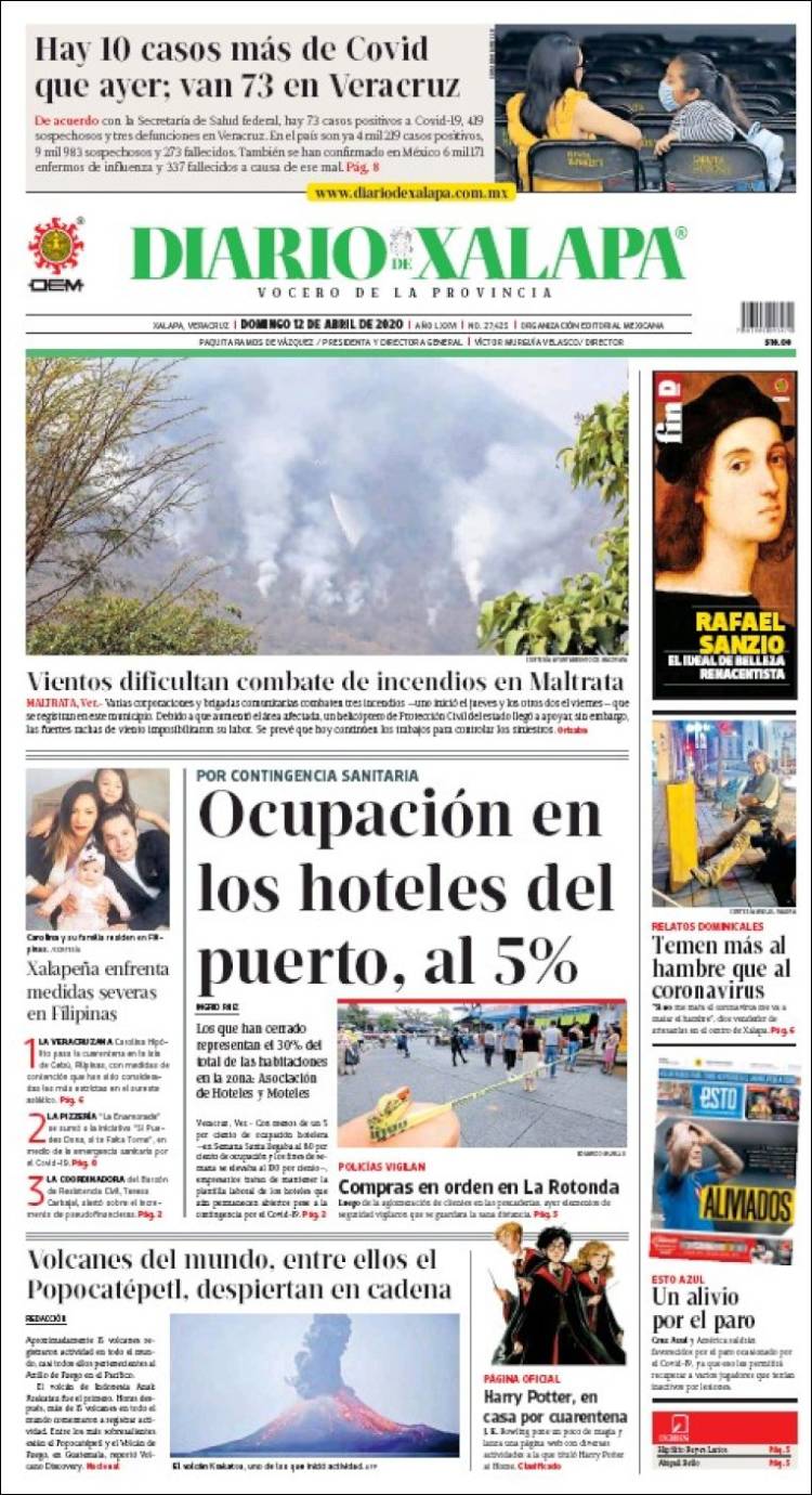 Portada de Diario de Xalapa (México)