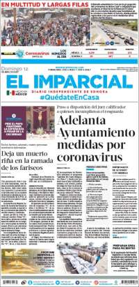 Portada de El Imparcial (México)