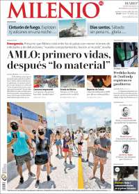 Portada de Milenio - Estado de México (México)