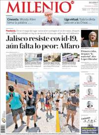 Portada de Milenio - Jalisco (México)