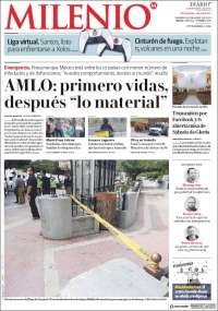 Portada de Milenio - Laguna (México)