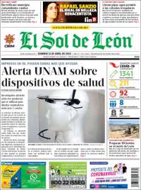 Portada de El Sol de León (México)