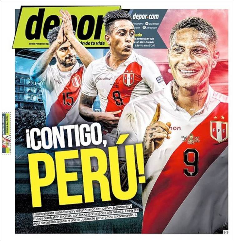 Portada de Depor (Per&uacute;)