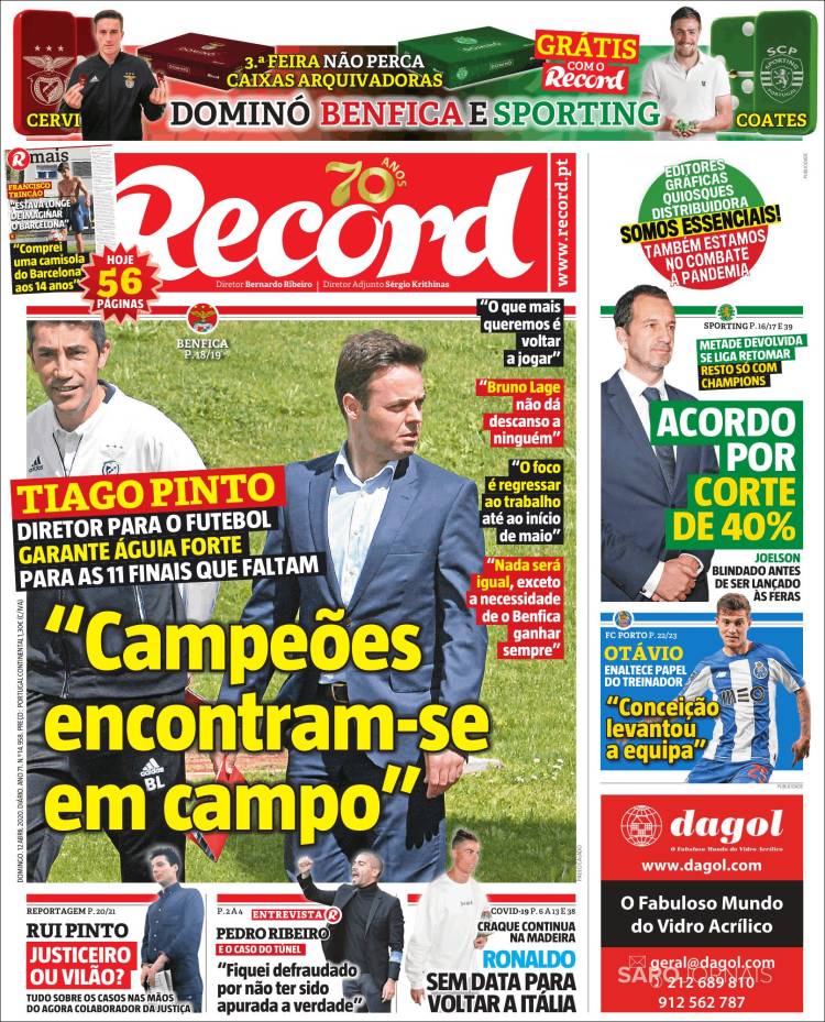 Portada de Record (Portugal)