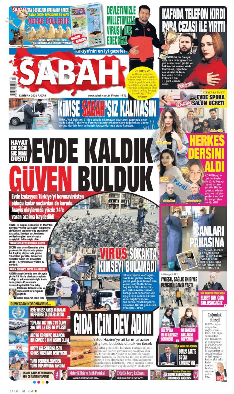 Portada de Sabah (Turqu&iacute;a)