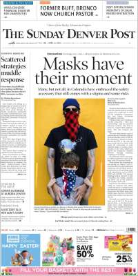 Portada de The Denver Post (USA)