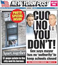 Portada de New York Post (USA)