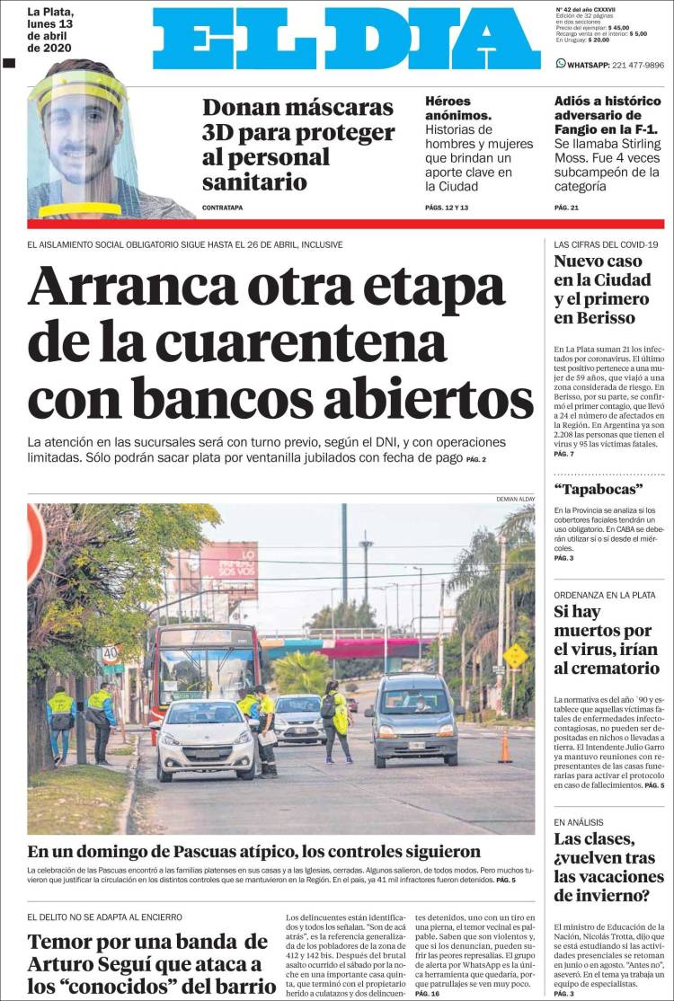 Portada de El Día de la Plata (Argentina)