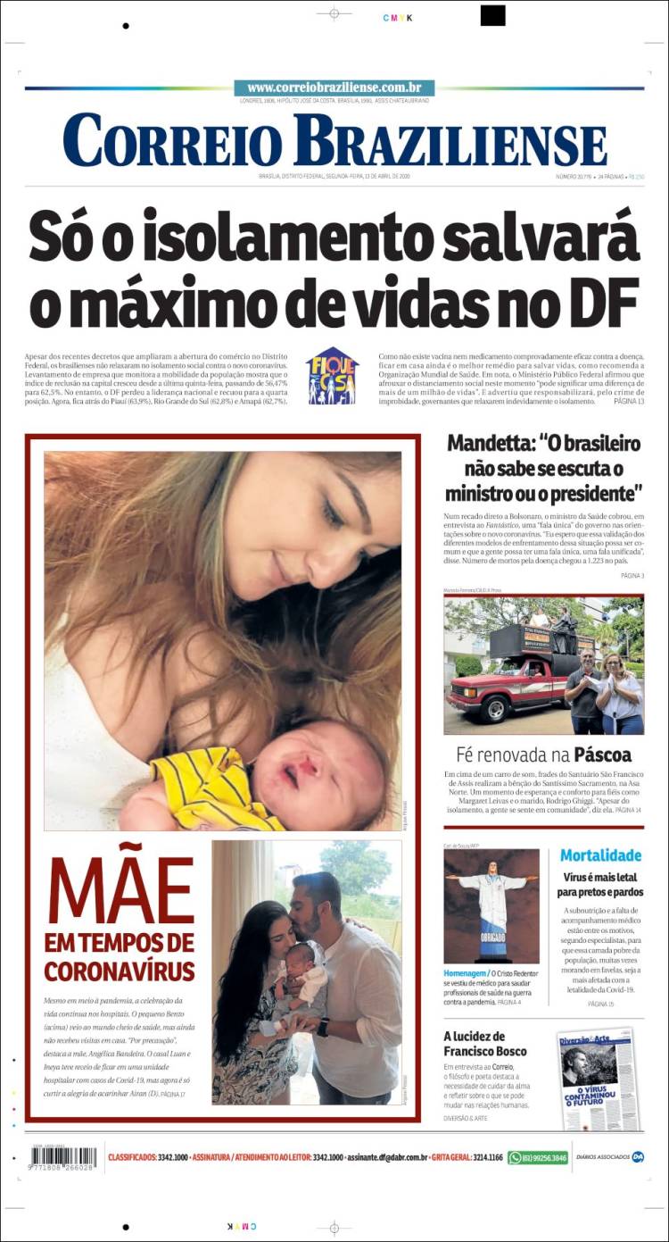 Portada de Correio Braziliense (Brasil)