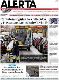 Portada de Alerta - El Diario de Cantabria (España)