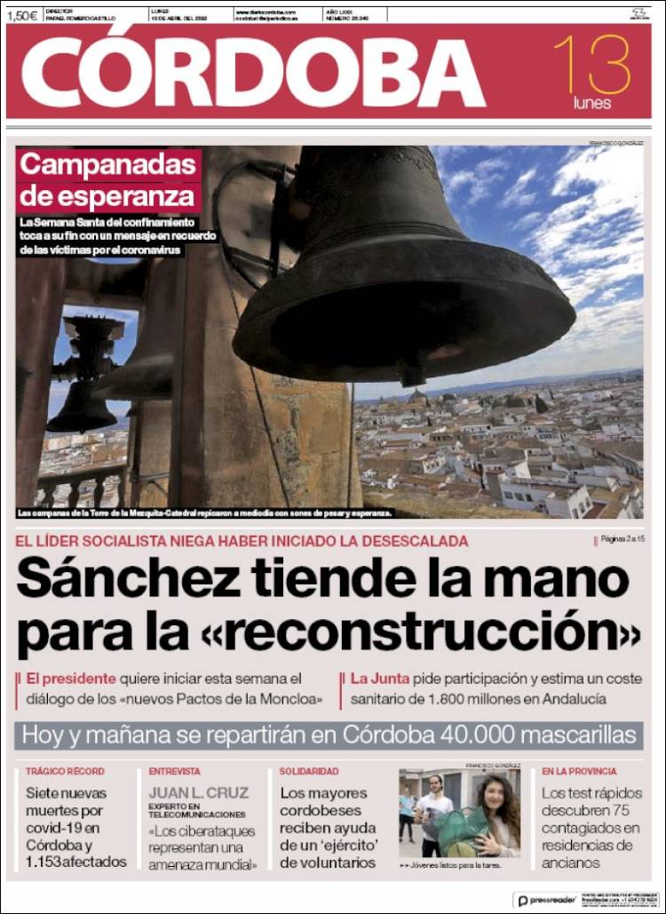 Portada de Diario de Córdoba (España)