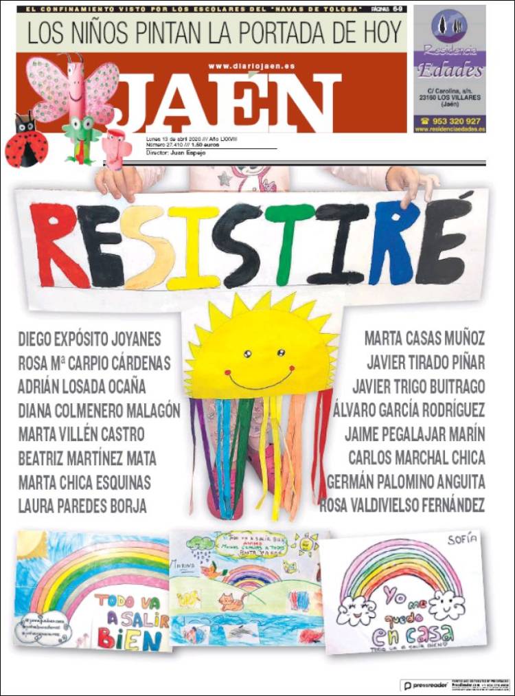 Portada de Diario Jaén (España)