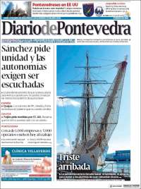 Portada de Diario de Pontevedra (España)