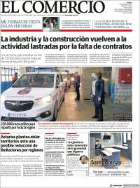 Portada de El Comercio - Gijón (España)