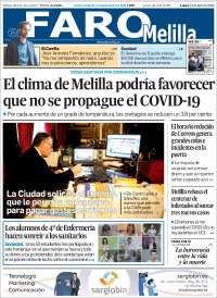 Portada de El Faro de Melilla (España)