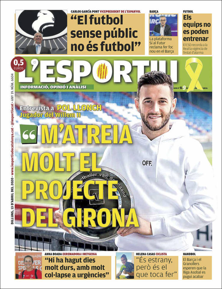 Portada de L'Esportiu : Girona (España)