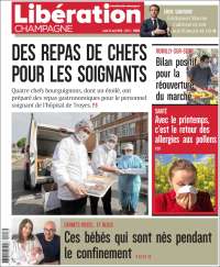 Portada de Libération Champagne (Francia)