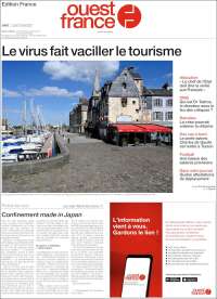 Portada de Ouest France (Francia)