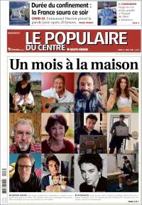 Portada de Le Populaire du Centre (Francia)