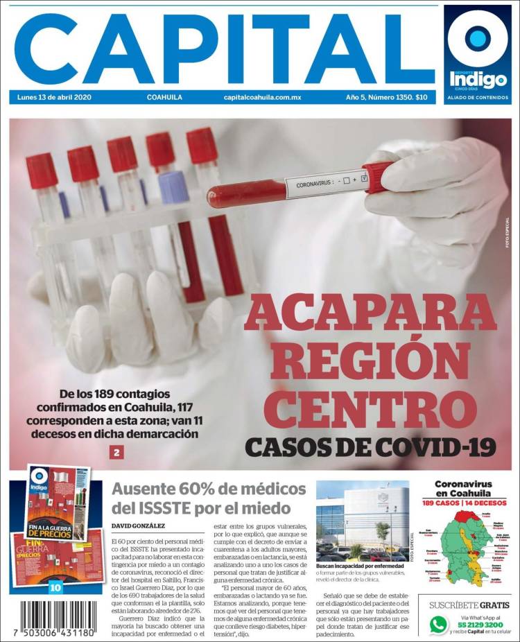 Portada de Capital Coahuila (M&eacute;xico)