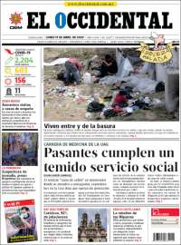 Portada de El Occidental (M&eacute;xico)