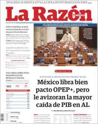 Portada de La Razón (M&eacute;xico)
