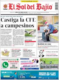 Portada de El Sol del Bajio (M&eacute;xico)