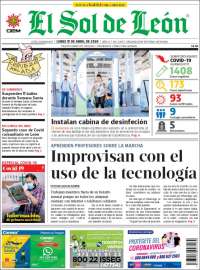 Portada de El Sol de León (M&eacute;xico)