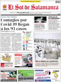 Portada de El Sol de Salamanca (M&eacute;xico)