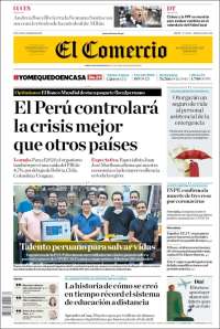 Portada de El Comercio (Per&uacute;)