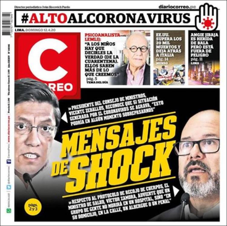 Portada de Diario Correo (Per&uacute;)