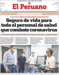 Portada de El Peruano (Per&uacute;)