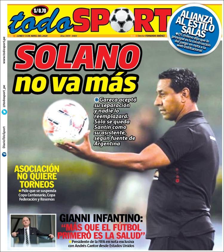Portada de TodoSport (Per&uacute;)