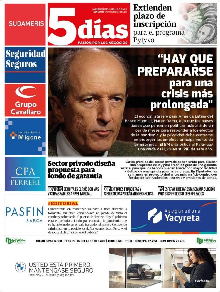 Portada de 5 Días (Paraguay)