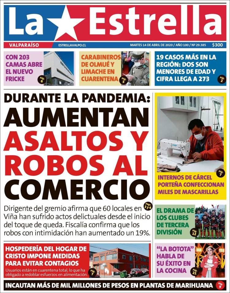 Portada de Estrella de Valparaiso (Chile)