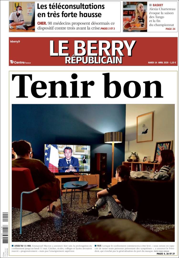 Portada de Berry Republicain (Francia)