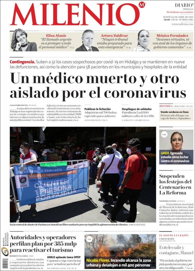 Portada de Milenio de Hidalgo (México)