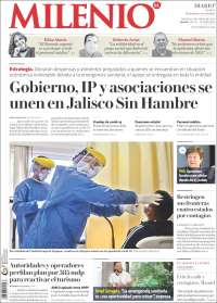 Portada de Milenio - Jalisco (México)