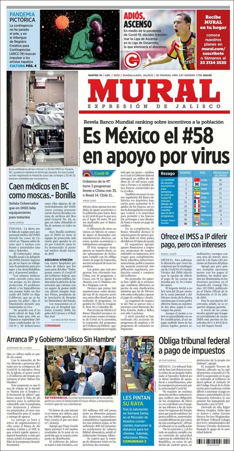 Portada de El Mural (México)