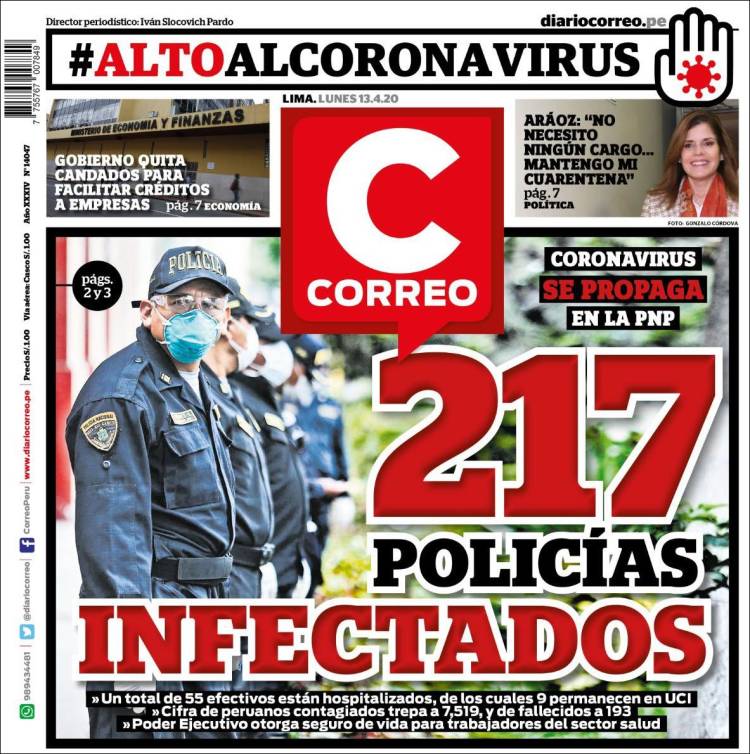 Portada de Diario Correo (Perú)