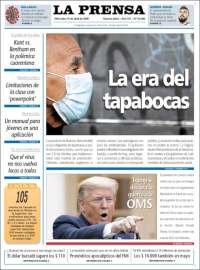 Portada de La Prensa (Argentina)