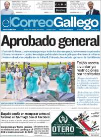 Portada de El Correo Gallego (España)