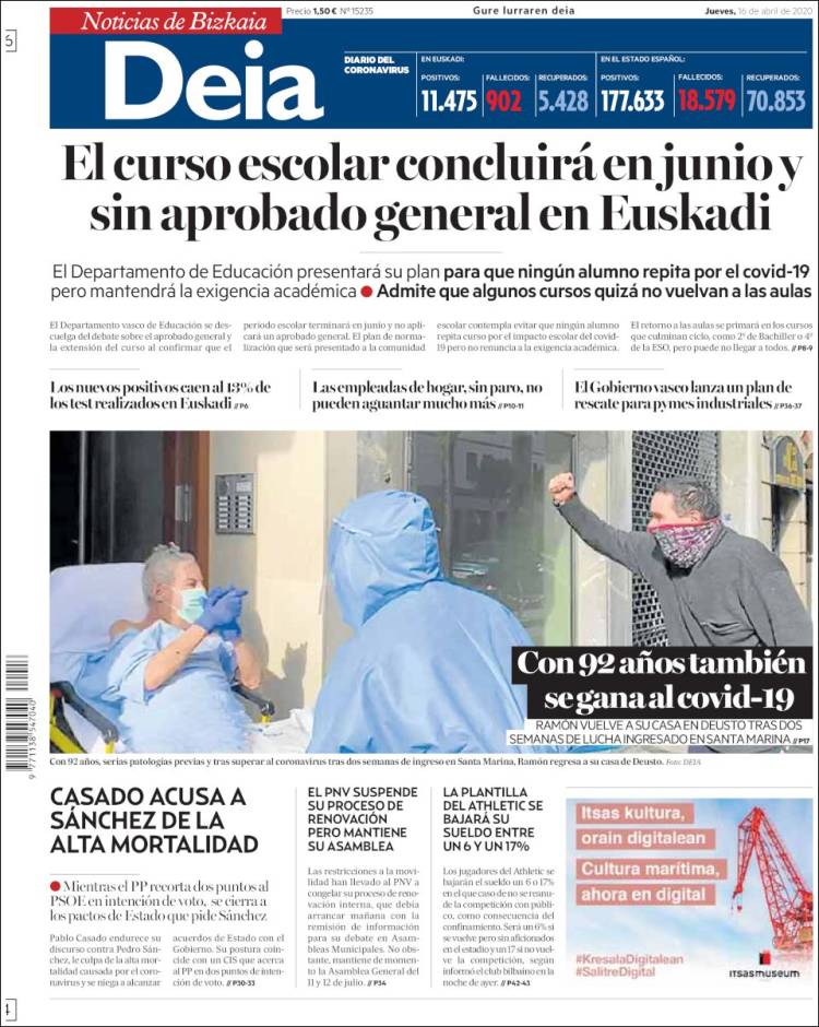 Portada de Deia (España)