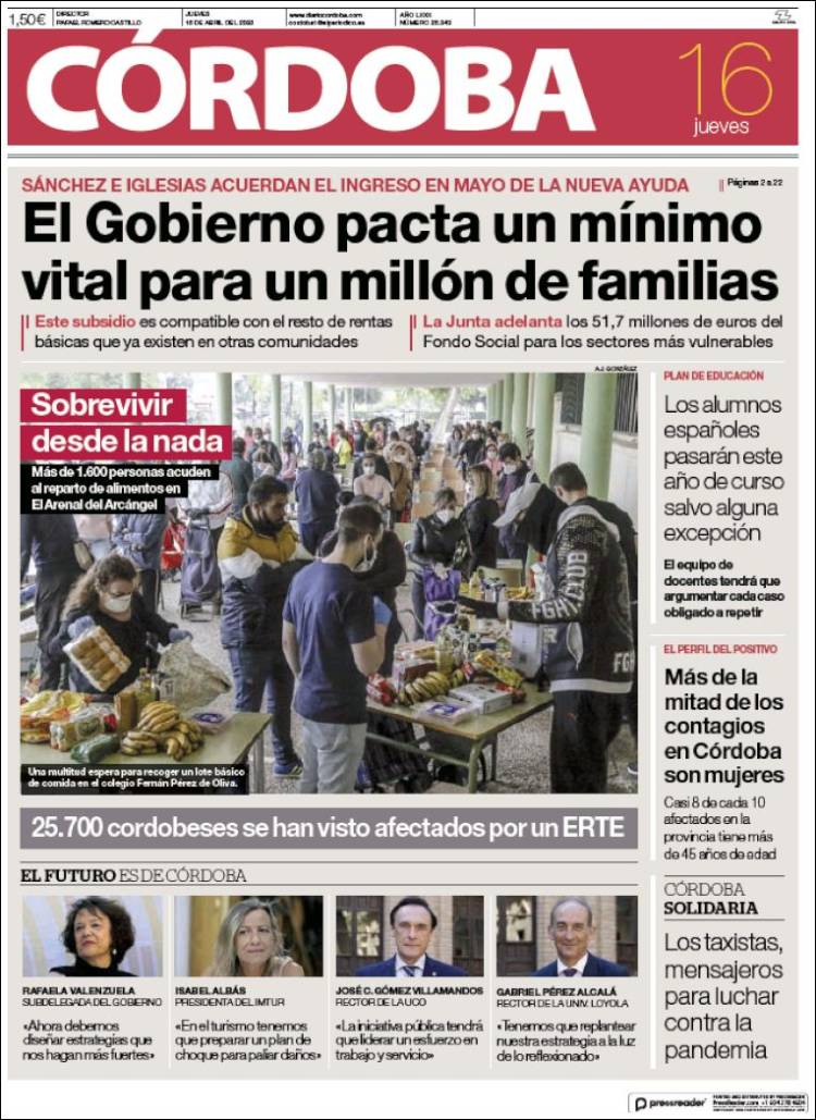 Portada de Diario de Córdoba (España)