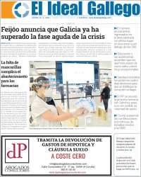 Portada de Diario de Ferrol (España)