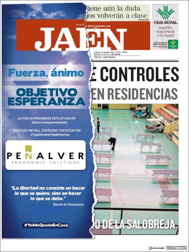 Portada de Diario Jaén (España)