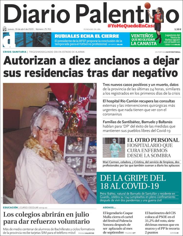 Portada de Diario Palentino (España)