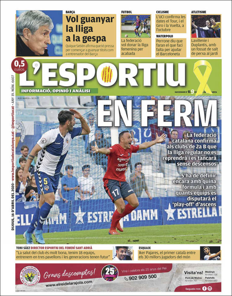 Portada de L'Esportiu (España)